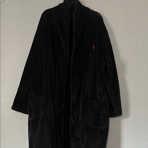 Polo by Ralph Lauren Black Robe with Red Emblem